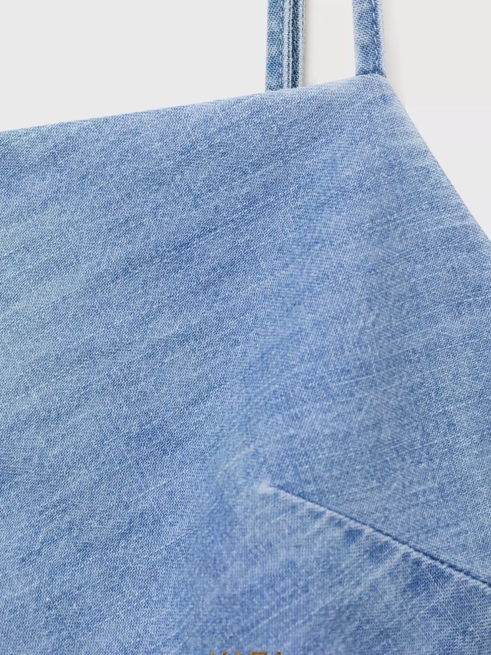 Mango DRAPED DENIM DRESS - Picture 4 of 10